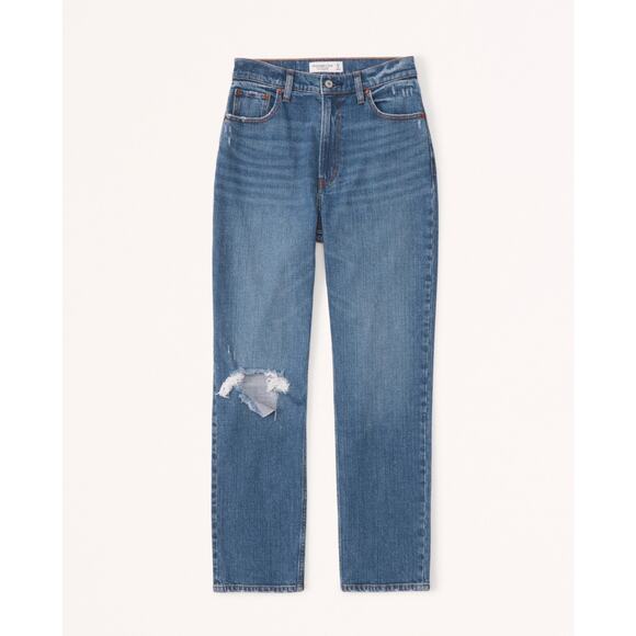 A&F | Women | The Ankle Straight Ultra High Rise Curve Love Denim Jeans | Sz 31 - Picture 16 of 16